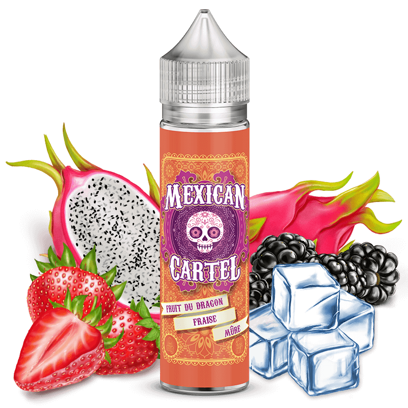 Eliquide au fruit du dragon et fraise de chez Mexican cartel