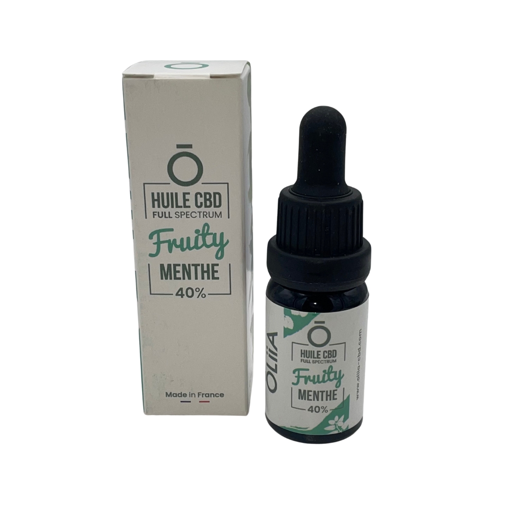 HUILE CBD Fruity MENTHE - 40% - Full spectrum - OLiiA